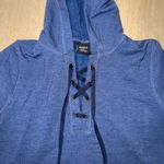 Reebok  Blue Lace-Up Hoodie Photo 1