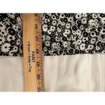 Levi's  Puff Sleeve Tie Front Crop Blouse Floral Black Women's Size Medium Photo 9