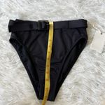 Good American NEW  WOMENS SHOWOFF BELTED BIKINI BOTTOM IN BLACK SIZE SMALL Photo 4