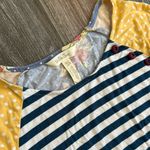 Matilda Jane  modal blend super flowy/soft Striped floral Dot high low cap tee XS Photo 1