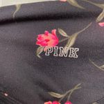 PINK - Victoria's Secret PINK Ultimate Black Pink Floral Print Leggings Size Small Pockets Photo 1