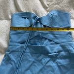 ZARA : Elegant Blue Strapless Dress Photo 8