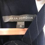 Julia Jordan NWT  Women's Pinstriped Jumpsuit Blue Size 8. Photo 9