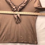 Garnet Hill  Pima Cotton Top Brown XL‎ Photo 11