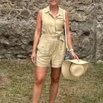 Jason Wu Jason Wu X RTR Tan Belted Romper Size 2 Photo 6