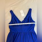 Ever Pretty Ever-Pretty Women's Royal floor Length High Stretch Side Slit Pleated Size L Photo 5