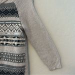 Old Navy womens gray fair isle crewneck knit sweater with sequins size small Photo 4