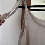 Ezio Sleeveless linen Beige Dress tan large Photo 1