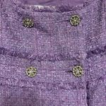 ZARA Purple Tweed Jumper Mini Dress Photo 4