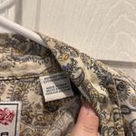 Roper Womens Large Pearl Snap Button Up Western Style Shirt Beige Paisley‎ Rodeo Tan Photo 2