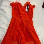 XOXO  Orange Romper Dress  Photo 0
