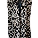 Chico's Chico’s Reversible Animal Print Colorblock Cardigan Sweater Vest Photo 0