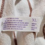 Stars Above  Brown Striped Button-up Sleep Shirt Size XL Linen Blend Sleep Shirt Photo 7