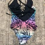 PilyQ New. lace up front multicolored bamboo print swimsuit. Normally $149 Photo 8