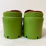 Gianni Bini GB End Game Lug Sole Leather Clogs Tan/Green Size 8 Photo 5