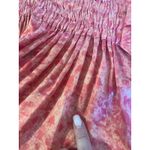 Vintage RUE Du MAIL Pink Satin Printed Drop Waist Dress FEMININE Silk Size 38 S Photo 7