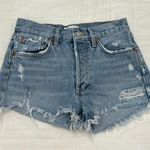 AGOLDE Parker Denim Distressed Blue Jean Shorts Sz 24 Photo 3