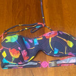 PINK - Victoria's Secret  Multicolor Floral Bikini Top Photo 0