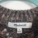 Madewell Pointelle Wool Sweater Small Bubble-Sleeve Marbled Yarn Preppy Chic Photo 5