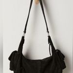 Free People NWT Siren Suede Shoulder Bag in Black Photo 2