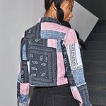 Romwe Color block Jean Jacket  Photo 3