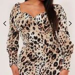 Missguided Misguided leopard print sweetheart mini dress Photo 0