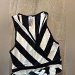 Go Couture  Black and White Striped Maxi Dress Photo 10