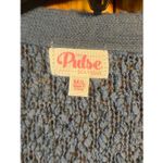 Pulse  Women’s Movie Date Popcorn Knit Blue Cardigan Size M/L (5889) Photo 3