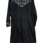 st. john's bay St John’s Bay Swim Cover Up Womens L Used Black Cream Summer Vacation Photo 1