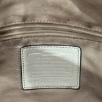 Coach Signature Snakeskin Stripe F28927 Blue Jacquard & White Leather Tote Bag Photo 7