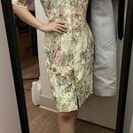 vintage caroline wells floral pearl puff sleeves dress cottage core y2k Pink Size 8 Photo 0