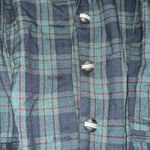 La Belle Green and Black Plaid Blazer Photo 1