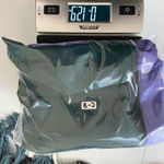 Women’s satin dark green purple elastic pull on comfy pajama‎ pants bundle small Photo 8