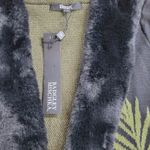 Badgley Mischka Leopard Jungle Wool Knit Sweater Small Coat Faux Fur Collar NWT Photo 10