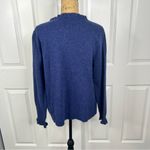 Sundance Sz L  Edwina Henley Ruffle Cashmere Wool Sweater NWOT $205 MSRP Photo 3