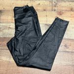 Aerie Offline by  NEW Women's Black Faux Leather Pull-On Leggings Sz L Real Luxe Photo 0