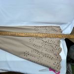 Sweet Magnolia Long Sleeve Shirt Dress W/Embroidered cut out 100% Cotton L Tan Size L Photo 11