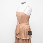 Mac Duggal  -  Gold Ruffle Tiered Buckle Detail Dress Photo 11