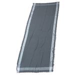 Rsvp  Gray and Silver Scarf Fringe Holiday Metallic Photo 3
