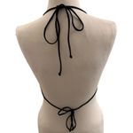 White Fox Boutique White Fox Fringe Matching Set Shorts Triangle Top Rhinestone Black Medium NEW Photo 4