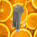 Cable & Gauge  Silver Sequin‎ Short Sleeve Dress Size M Photo 1