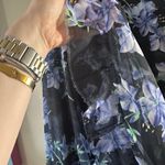 Mac Duggal Floral Cape Mini Shift Dress in Black Multi Size 12 Photo 8