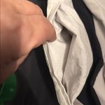 Athleta Derek Lam Black and White Pants with Green Accent size L Photo 4