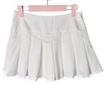 NWOT MakeMeChic White Pleated Bow Knot Y2K Skater Mini Skirt XS Photo 6