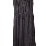 Torrid size 2 black maxi textured woven double slit dress nwt Photo 0