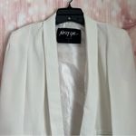 Nasty Gal  White Open Front Cape Blazer Size S Photo 2
