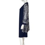 R & M Richards Women’s Printed Jacket Two Piece Dress Navy Plus Size 16 Photo 2