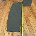Lands' End  Chino High Rise Barrel Leg Utility Ankle Pants in Forest Moss Green 2 Photo 6