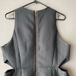 Madewell  sz 12 black & metallic gold sparkle midriff‎ cut out sheath mini dress Photo 7