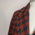 House of Harlow 1960 Tweed Houndstooth Cropped Blazer Rust Black Size M Chic Size M Photo 4